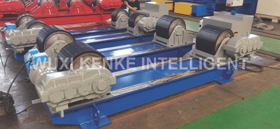 40 Ton Mesin Rotator Pengelasan Konvensional PU Roller Welding Tank Baut Tipe Tetap